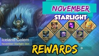 NOVEMBER STARLIGHT REWARDS | MOBILE LEGENDS