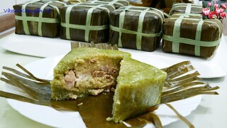 CÁCH GÓI BÁNH CHƯNG bằng LÁ CHUỐI  Không cần Khuôn - Cách nấu Bánh Chưng tiết kiệm Điện Vanh Khuyen