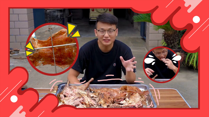 【Delicacy】Shredded Roast Whole Sheep! Very Impressive!