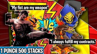 Aldous 500 Stacks 1 Punch vs Chou Freestyler | FUNNY MOBILE LEGENDS | SKIN GIVEAWAY
