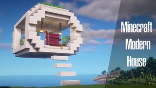 Minecraft: How To Build Modern House with sea view ⛏️