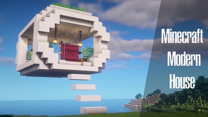 Minecraft: How To Build Modern House with sea view ⛏️