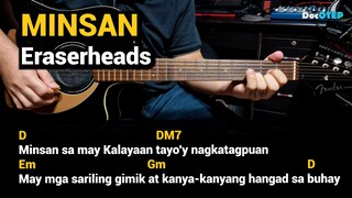 Minsan - Eraserheads (1994) Easy Guitar Chords Tutorial with Lyrics Part 3 SHORTS REELS