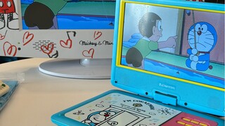 Pemutar dvd mobil portabel bersama Doraemon