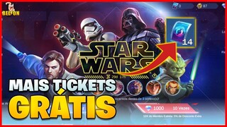 MAIS TICKETS GRÁTIS | SEGUNDA RODADA DO EVENTO STAR WARS | MOBILE LEGENDS