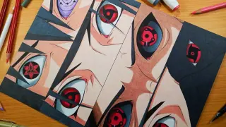 Drawing Mangekyou Sharinggan of Sasuke, Itachi, Madara, Shisui | Naruto Shippuden