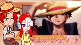 Shanks & Uta react to Luffy -- Gacha Club -- One Piece -- Monkey D Galinha
