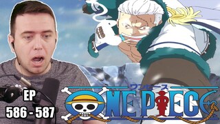LAW VS SMOKER! | One Piece Episode 586 and 587 REACTION