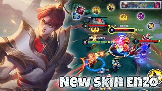 New Skin Enzo "Cloudbound Feather" Jungle Pro Gameplay | Arena of Valor | Liên Quân mobile