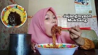 Mukbang Korean Food Jjajangmyeon HALAL + Review | Hotim alhasni