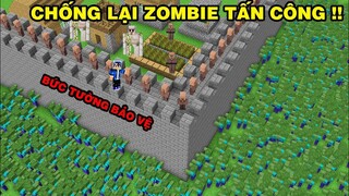 Thử Thách Chống Lại Zombie Tấn Công | Bằng Những Cây Nỏ Vip | TRONG MINECRAFT PE..!!