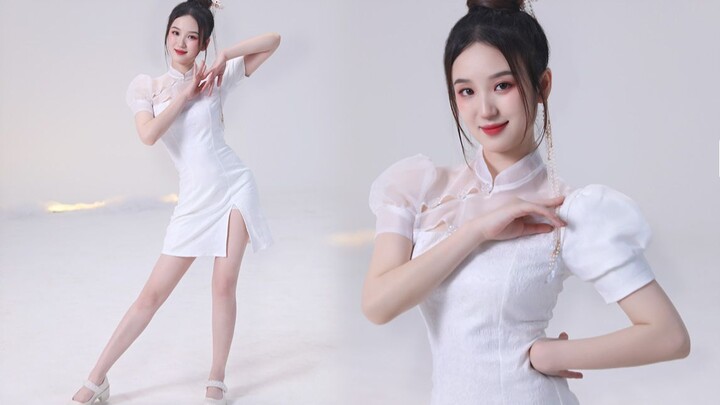 ❀ Turn off or turn on the lights—cheongsam pairs better with "Flowers and Moon in Harmony"! ❀ [Ruiru