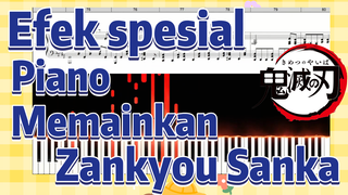 Efek spesial Piano Memainkan Zankyou Sanka