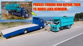 PROSES TOWING TRUK LAKA BAWA KEBENGKEL