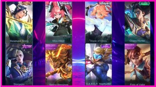 MOBILE LEGENDS NEW SKINS 2022 | 8 NEW SKINS MOBILE LEGENDS RELEASE DATE