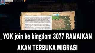 wih kingdom 3077 akan segera terbuka migrasi loh!!! gas join bersama nusantara center!!!