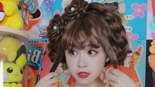 باروكة متعددة الوظائف للأشخاص الكسالى! طقم واحد يتيح لك إنشاء أكثر من عشرة إطلالات!