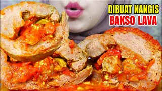 ASMR BAKSO LAVA 1KG BERANAK CABE PEDAS | BAKSO RUSUK JOSS | ULUL ASMR MUKBANG INDONESIA