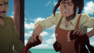 Sasha กินอาหารทะเลครั้งแรก - Niccolo คุณคืออัจฉริยะ - Attack on Titan Season 4