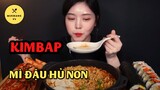 [Mukbang TV] - Korean - Mì đậu hũ non + Kimbap cá ngừ + Kimbap tôm chiên + Kim chi