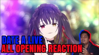 Date A Live All Opening Reaction || Bongol Pika #anime #reaction #opening