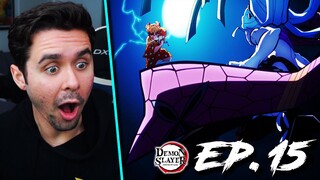 "Zenitsu SHOWS UP" Demon Slayer Season 2 Episode 15 REACTION!