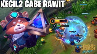 BADAN KECIL DAMAGE SEGEDE GABAN! TEEMO MEMANG GAK ADA OBAT! WILD RIFT