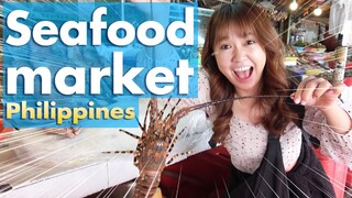 Japanese goes to Seafood Meal at Dampa Market Manila Philippines! FRESHEST SEAFOOD