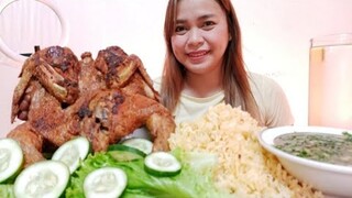 CRISPY CHICKEN BAGNET MUKBANG