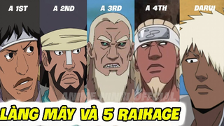 Lịch Sử Làng Mây và 5 Triều Đại Raikage #Naruto