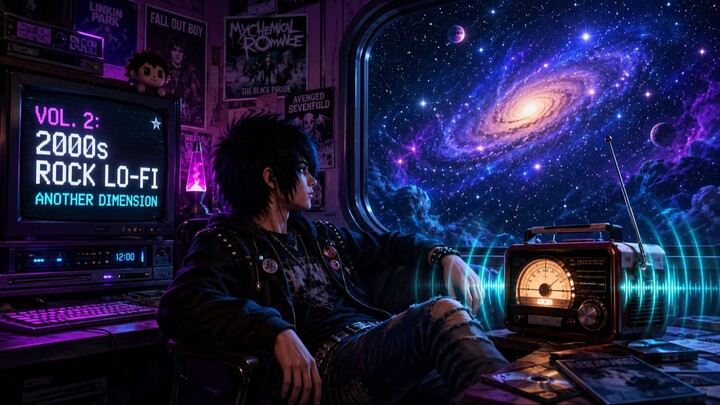 2000s Alt-Rock Lo-Fi 🌌 怀旧摇滚 1 Hour Emo & Guitar Beats for Study & Focus