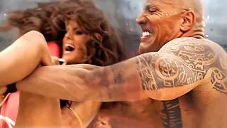 She'll regret being saved by The Rock! | Baywatch | CLIP
