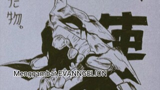 menggambar poster EVANGELION