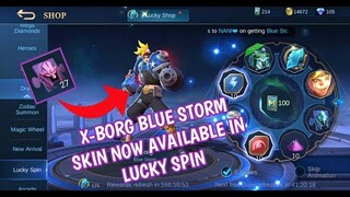New update X-Borg Blue Storm Skin available now in Lucky Spin | MOBILE LEGENDS BANG BANG
