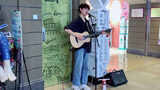 A boy covers Justin Bieber's "Sorry" in the air with guitar