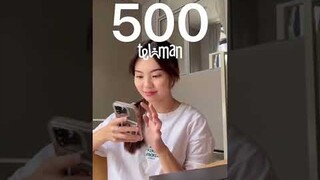 500 TEHMAN HABIS DALAM 10 MENIT?! KAGET BANGET 😭🤚 #shorts #ErikaRichardo