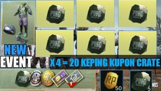 BURUAAN!!!KUMPULIN KEPING KUPON CRATE GERATIS - PUBG MOBILE