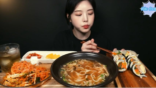 Mì trộn cay, mì udon, tôm chiên giòn phần 5 #anngonmoingay