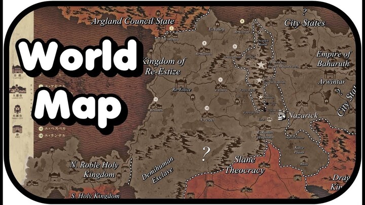 Overlord World Map explained | The Empire of Baharuth - YouTube