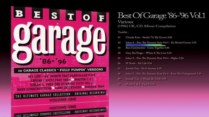 Best Of Garage '86-'96 Volume 1 (1996) Various [CD Album - Compilation]