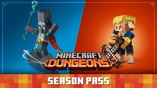 Minecraft Dungeons Season Pass: Howling Peaks & Flames of the Nether DLC Mashup