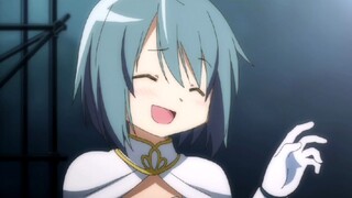 Sayaka Miki joking with Madoka Shikama
