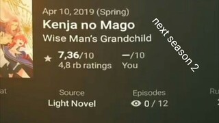 kenja no mango Next season 2