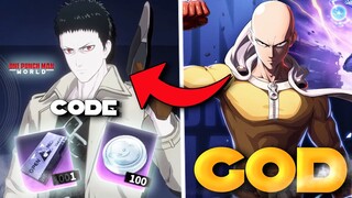 FIRST GIFT CODE!!!! ZOMBIEMAN IS BEYOND CRAZYYYY!!!! (showcase) in One Punch Man World