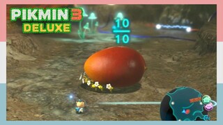 Pikmin Dragging A Mango Back To Spaceship Base | Pikmin 3 Deluxe