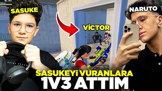 SASUKEYİ PUSUP VURAN TAKIMA 1VS3 ATTIM ! - PUBG MOBİLE