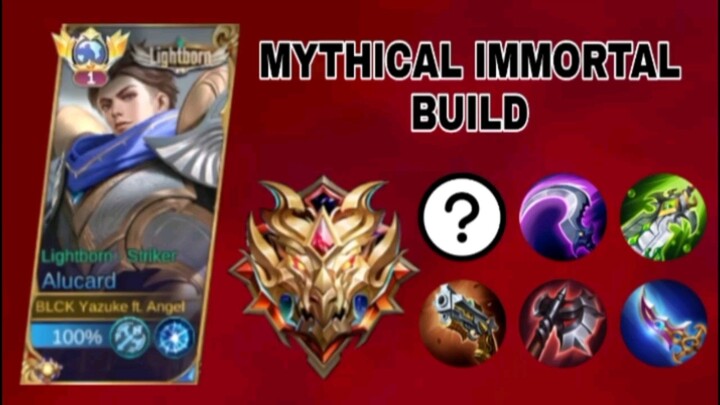 Road to Mythical Immortal Build & Emblems Alucard | Win Or Lose