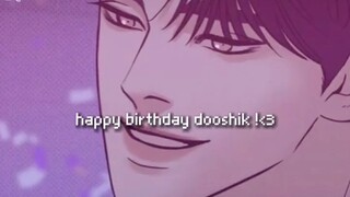 happy birthday my good boy, my sweety boy, my lovely boy dooshik! 🥰💗