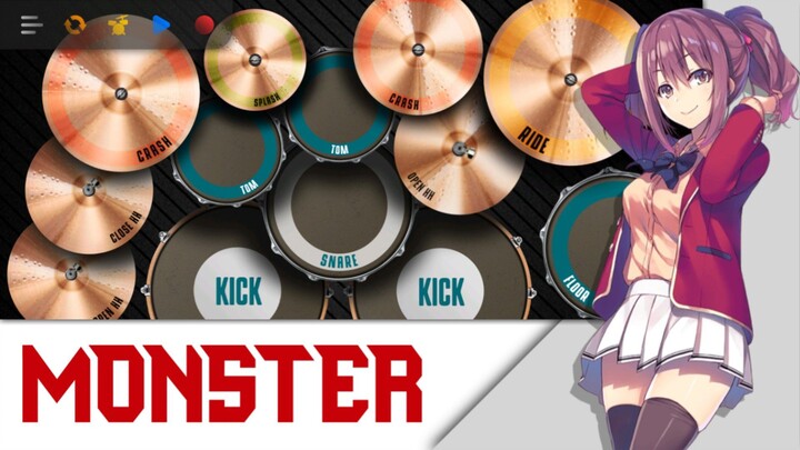 【Real Drum Cover】Monster - Eir Aoi