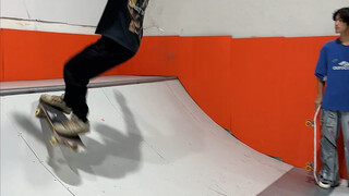 街舞比不过，又来找高手和我比滑板是吧？